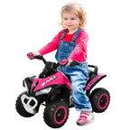 No Power Ride on Car for Kids 4 Wheel Foot-to-Floor Sliding Walking Push Along ATV Toy for 18-36 Months