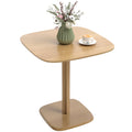 Esstisch, 70 x 70 cm Küchentisch für 4 Personen aus Kautschukholz für Küche, Esszimmer, Natur