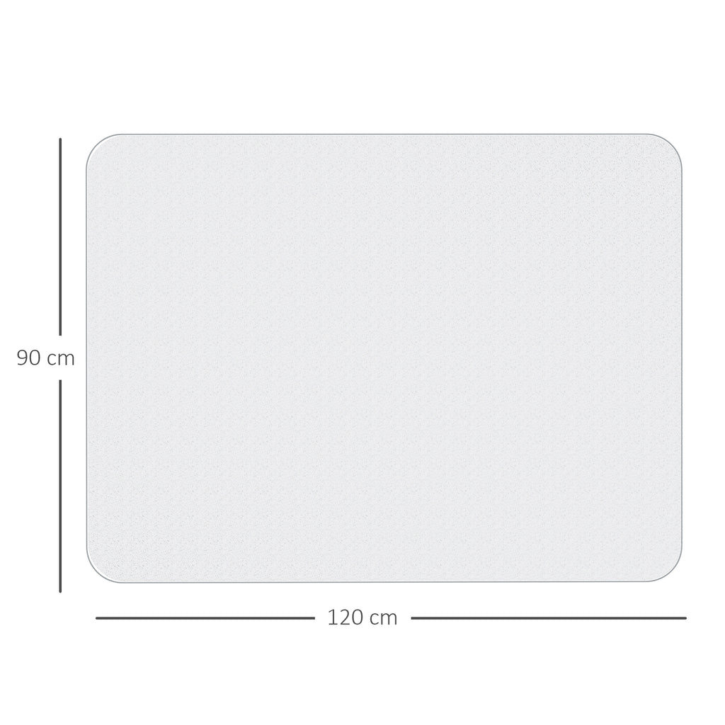 Chair Mat for Hard Floors, 90 x 120 cm Non-Slip Transparent Floor Mats for Wood/Tile Protection, Office & Home