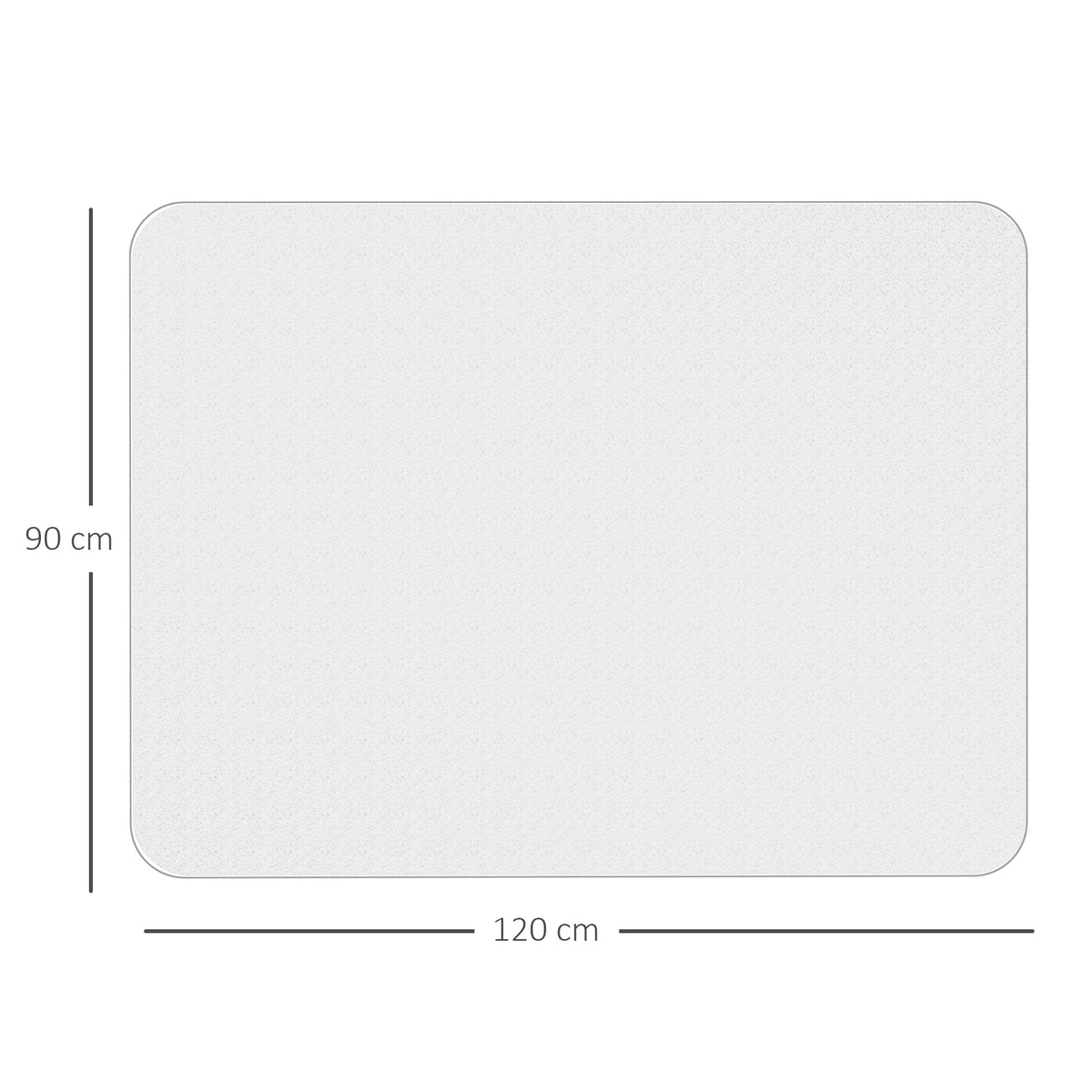 Chair Mat for Hard Floors, 90 x 120 cm Non-Slip Transparent Floor Mats for Wood/Tile Protection, Office & Home