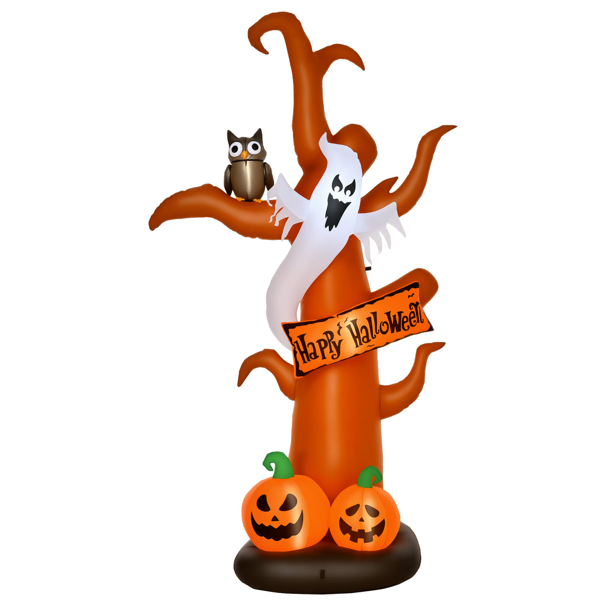 Selbstaufblasend Halloweendekoration mit LED-Lichtern, inkl. Gebläse und Befestigungsmaterial, 156cm x 107cm x 274cm
