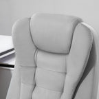  B¨¹rostuhl mit Massagefunktion Ergonomischer Chefsessel mit Heizfunktion, Liegefunktion, Wippfunktion H?henverstellbar 360¡ã Drehbar Computerstuhl mit Seitentasche, Samtoptik, Grau