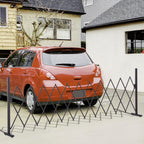 Expanding Trellis Fence, Freestanding Movable Fence, Foldable Garden Screen Panel, 300 x 103.5 cm, Dark Brown