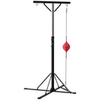 Boxsackständer, höhenverstellbar, mit Speedball, Metallrahmen, 160L x 145B x 175-220H cm, Schwarz