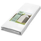 Greenhouse Cover Replacement Walk-in PE Hot House Cover with Roll-up Door and Windows, 140 x 143 x 190cm, White