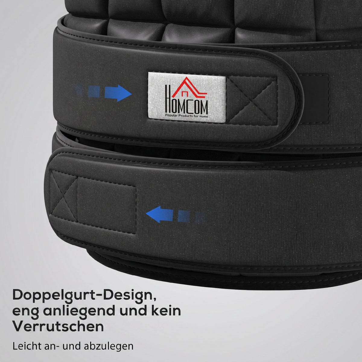 Gewichtsweste 10 KG verstellbare Trainingsweste mit herausnehmenbar Gewichten Schwarz