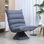 Sessel, drehbar, neigbare R¨¹cklehne, Lederoptik, Stahlrahmen, grau, 62 x 70 x 95 cm