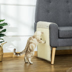  Kratzmatte Katze 2er Set 130 x 45 cm Sisal Kratzbrett Katzenkratzbretter Katzenkratzmatte Kratzschutz für Sofa Möbel Tür Beige+Grau