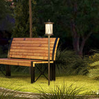 Solar Lamp Post Light, 1.3 M LED Outdoor Street Light, Waterproof IP44 for Patio, Garden, Pathway, Cool White
