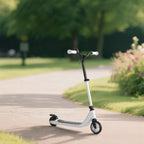 E-Scooter, Elektro-Tretroller, 6 km Reichweite, ab 6 Jahren, Stahlrahmen, schwarz+weiß, 76 x 53 x 95cm