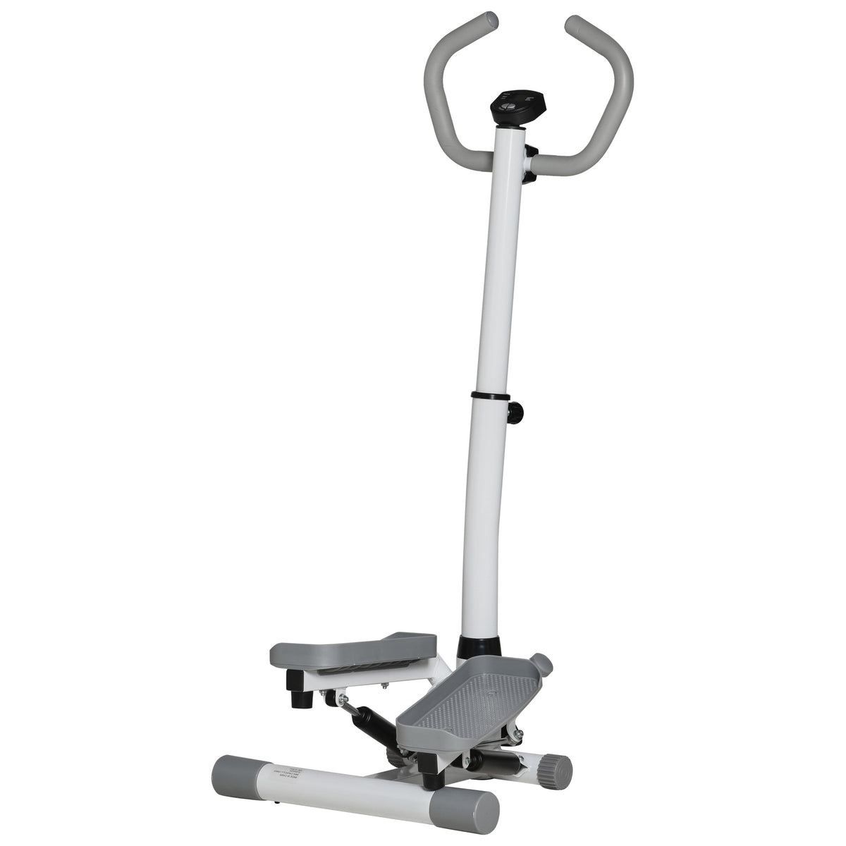 Stepper Heimtrainer f¨¹r Zuhause mit LCD-Bildschirm einstellbare Geschwindigkeit Metall ABS 55 x 53 x 118-128 cm