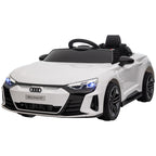 Kinder-Elektroauto mit Sicherheitsgurt, Fernbedienung, Scheinwerfern, Musikfunktion, wei?, 103 x 58 x 41cm