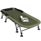 Campingliege Campingbett Feldbett, 200 x 85 x 40-55 cm, Grün