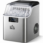 Eisw¨¹rfelmaschine Eisw¨¹rfelspender Ice-Maker 20kg/24h 2,3L Eisw¨¹rfelbereiter mit 3,2 L Wassertank, Silber