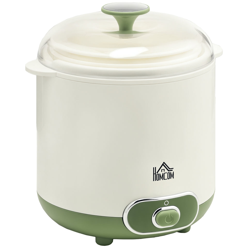 Joghurtbereiter, 1,5 L Joghurtmaschine mit Sieb, Deckel, 20 W Joghurt-Maker für griechischen Joghurt, für 3–5 Personen, 19,5x17,5x21,4 cm, Weiß