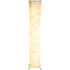 Stehlampe mit Papierschirm, Fußschalter, 3 Helligkeitsstufen, Weiß