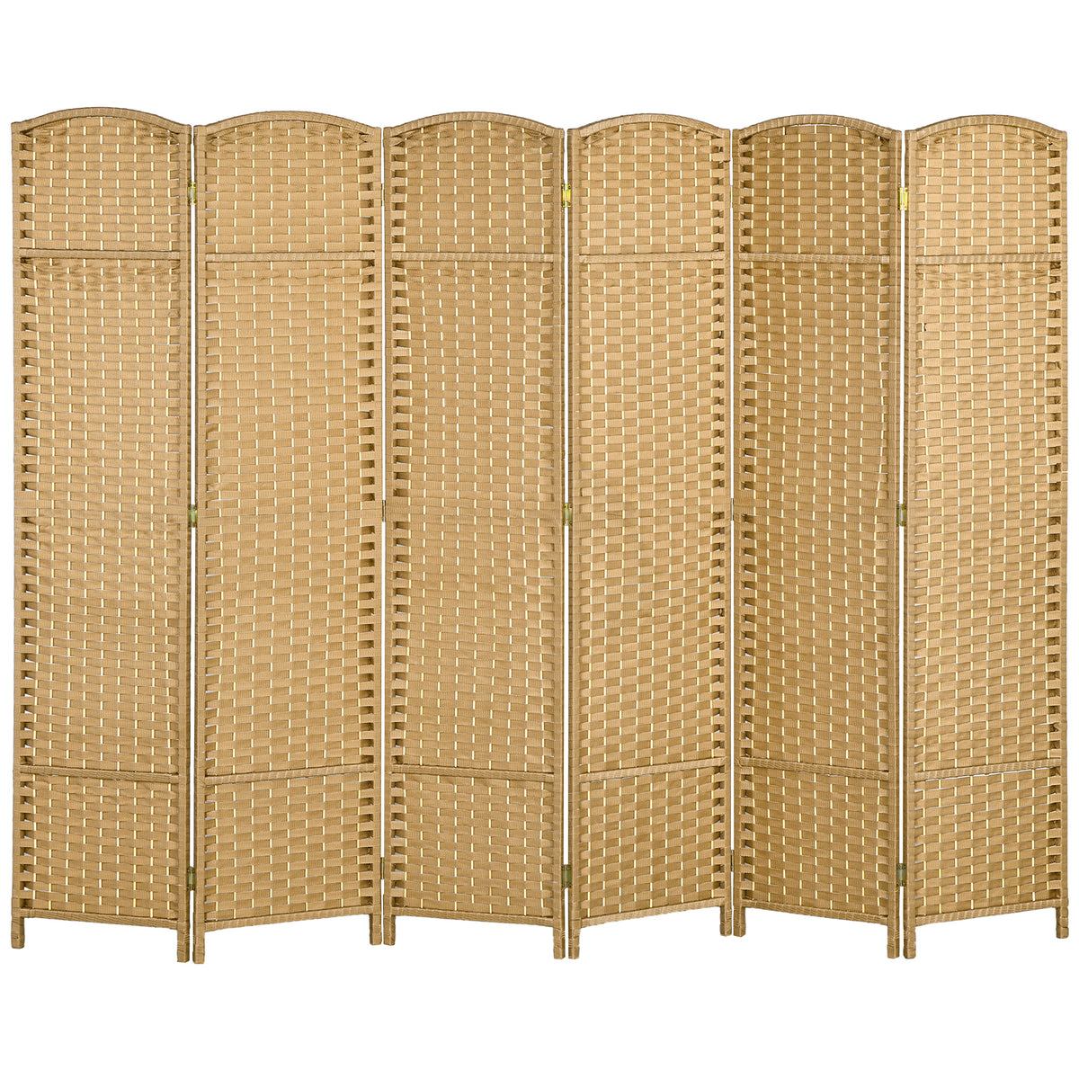 6-teiliger Raumtrenner, Faltbarer Sichtschutz, Sichtschutzwand f¨¹r Wohnzimmer, Schlafzimmer, Homeoffice, Natur