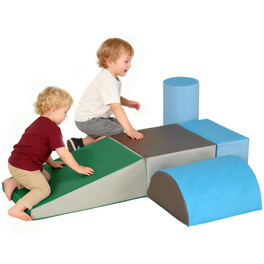  Schaumstoff Bausteine Kinder Softbausteine klettern Bauklötze Weiche Schaumstoffbausteine Riesenbausteine Schaumstoffblöcke Bausteinset Spielbausteine für Baby & Kleinkinder Mehrfarbig
