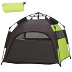 Foldable Dog Cat Tent with Water-Resistant Oxford, Carry Bag for Extra Large Dog, Green