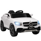 Elektroauto für Kinder, 12V Kinderauto mit Fernbedienung, LED-Lichter, Musik, 3 Geschwindigkeiten, 3-6 Jahre, Weiß