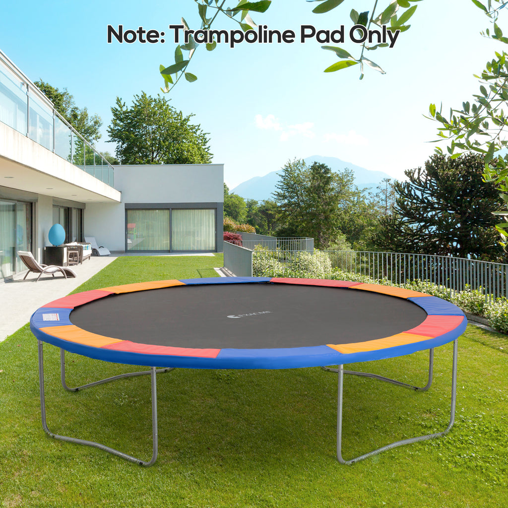 12FT Trampoline Spring Cover, Plastic Trampoline Pad Replacement Safety Guard, Multicoloured