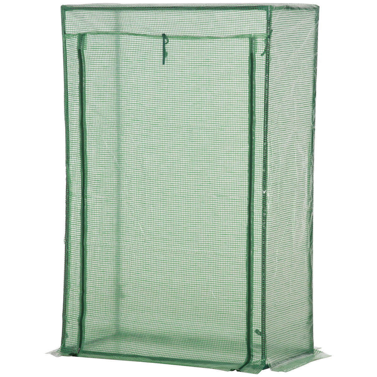  100 x 50 x 150cm Tomato Greenhouse Steel Frame PE Cover with Roll-up Door Outdoor for Backyard, Balcony, Garden, Green