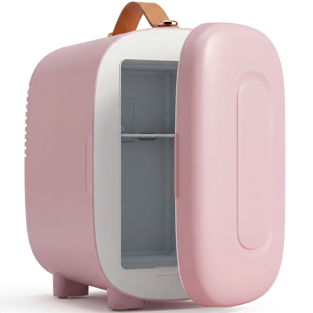 Mini Kühlschrank Kühlschrank Beauty Fridge, 4 L Fassungsvermögen, 20,3 x 26,3 x 28 cm, Rosa