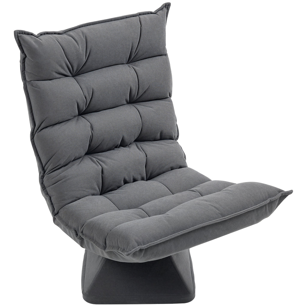Relaxsessel Lesesessel, drehbar, 62 cm x 70 cm x 95 cm, Grau