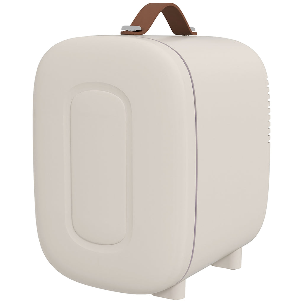 Mini Kühlschrank Kühlschrank Beauty Fridge, 4 L Fassungsvermögen, 20,3 x 26,3 x 28 cm, Cremeweiß