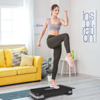 2 Level Aerobic Stepper Adjustable Yoga Step Exercise Fitness Home Gym