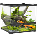 Glas-Terrarium f¨¹r Reptilien, erh?hter & wasserdichter Boden, Knopfschloss