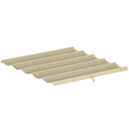 Retractable Pergola Cover, 2.55 x 2.5 m Replacement Canopy Fabric for 3 x 3 m Frame, Roof Top Only, Beige