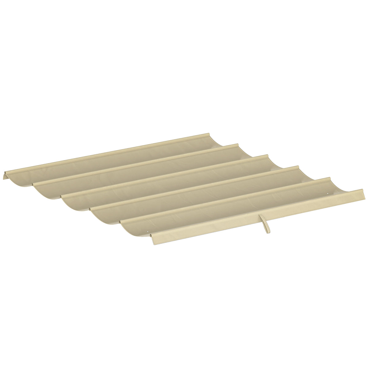 Retractable Pergola Cover, 2.55 x 2.5 m Replacement Canopy Fabric for 3 x 3 m Frame, Roof Top Only, Beige