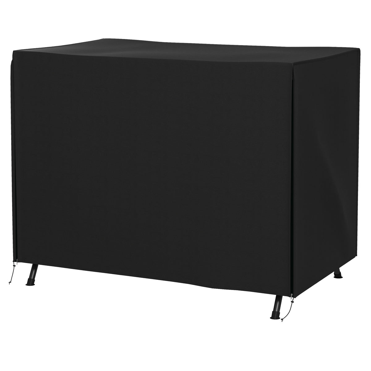 205 x 124cm Three-Seater Swing Chair Protective Cover Black