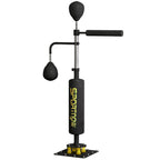 Boxing Bag, Freestanding Punching Bag, with Reflex Bar, Speed Balls, Black