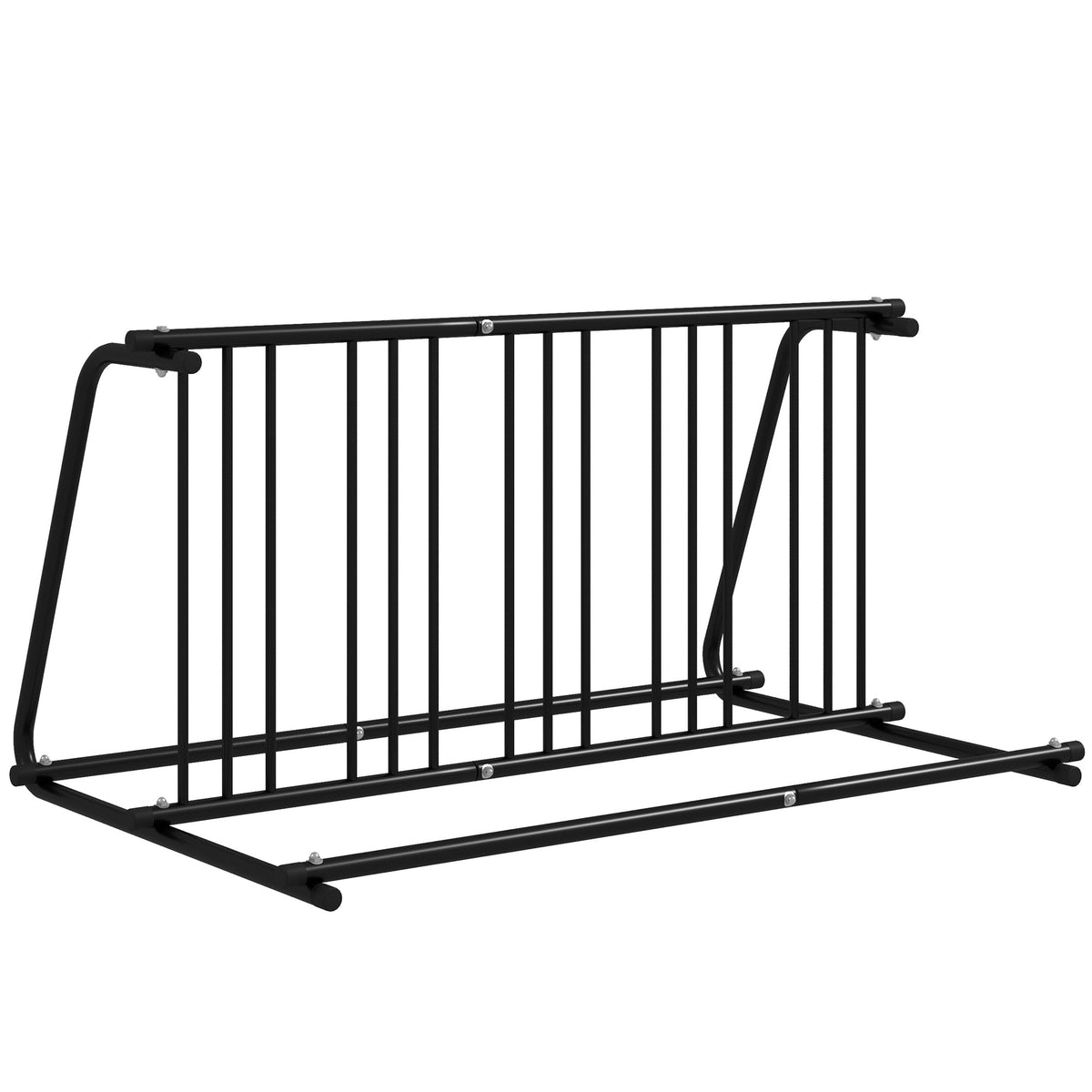Bike Stand, Double-sided Bike Rack Floor Stand for 6 Bicycles, Kids/Mountain/Road Bikes Garage Indoor Outdoor Use