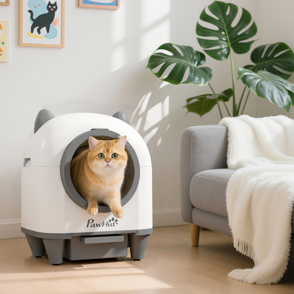 Selbstreinigende Katzentoilette mit App-Steuerung 80 L Geruchsbeseitigung für Mehrere Katzen