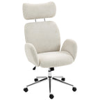 B¨¹rostuhl mit verstellbarer Kopfst¨¹tze, ergonomischer Schreibtischstuhl, Kippfunktion, h?henverstellbar, Grauwei?