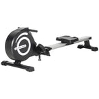 Rudergerät, klappbar, leiser Aluminiumrahmen, LCD-Monitor, 8 Stufen Widerstand, Schwarz/Silber
