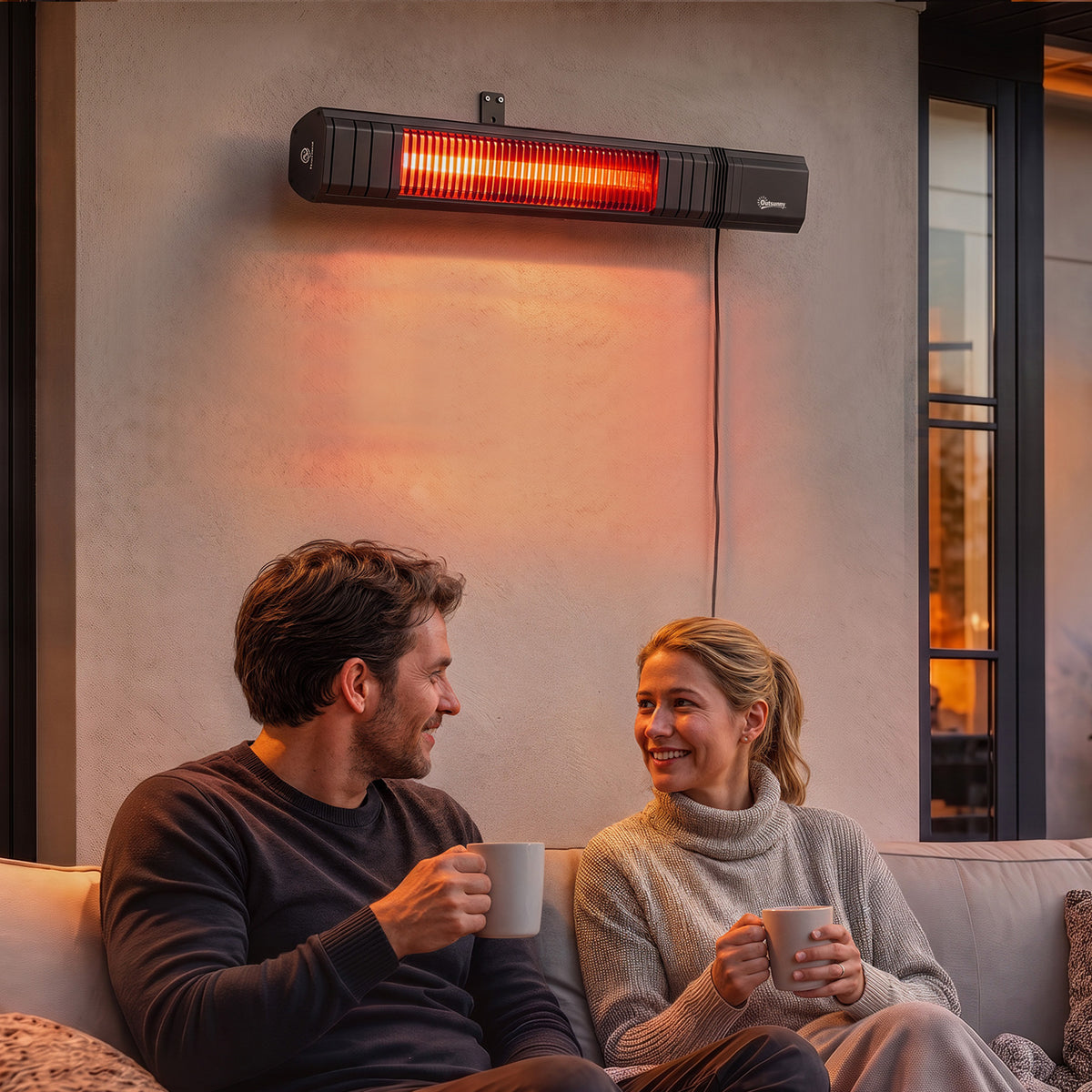 Infrarot Heizstrahler Hängend 2000W Carbonfaser Deckenheizstrahler