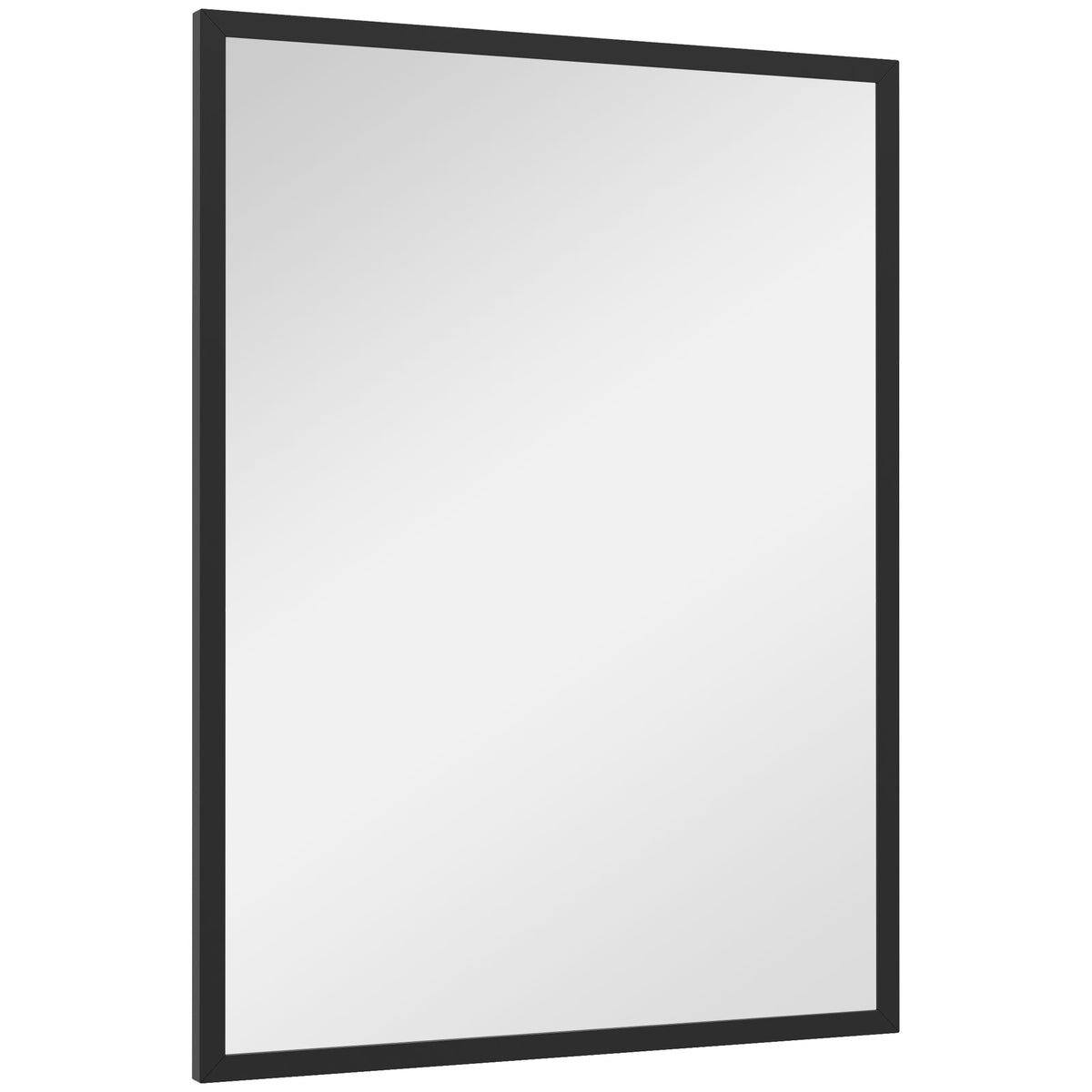 Wandspiegel Dekorativer Hängespiegel 60 x 80 cm Schwarz