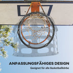 Basketball-Rebounder, höhenverstellbar, 360° drehbar, Kunststoff, 35,6L x 35,6B x 75,5H cm, Schwarz