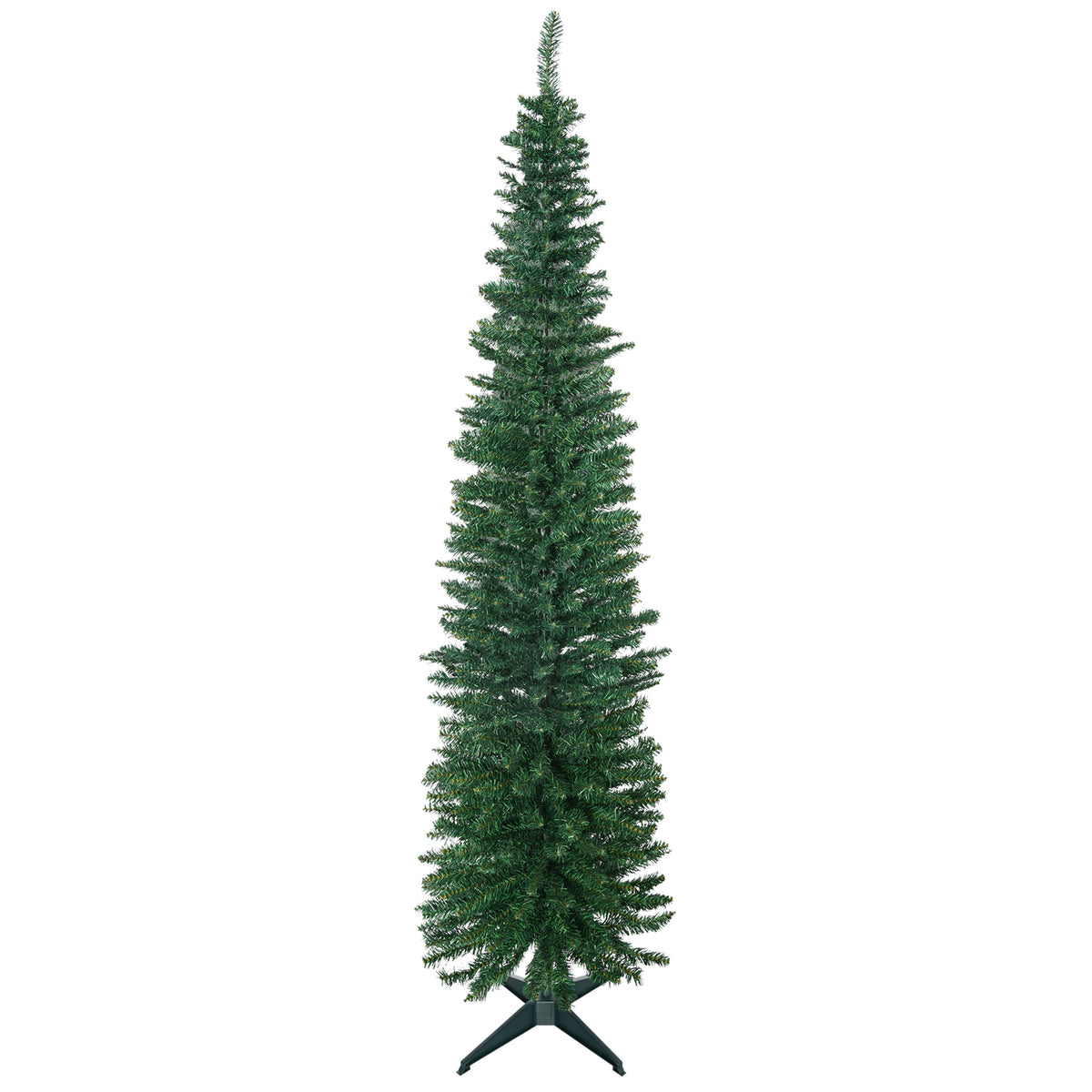 Weihnachtsbaum künstliche Künstliche Tanne Christbaum, inkl Ständer Weihnachtsstern 2,1 m, Grün