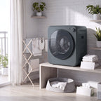 Mini Wäschetrockner 4 kg 5 Programme 800W/400W Freistehend Grau