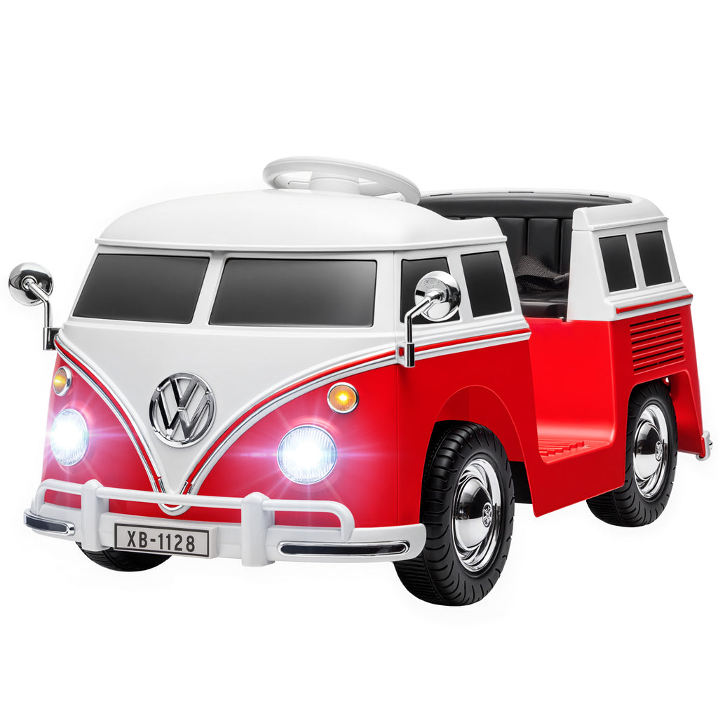 Kinder Elektroauto, 12V Kinderfahrzeug mit MP3, Doppelmotor, Elektrofahrzeug mit Hupe, Sanftanlauf, 89x49x41,5 cm, Rot
