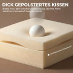 Schreibtischstuhl, Höhenverstellbarer Drehstuhl, Bis 120 Kg, Creme