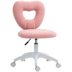 Schreibtischstuhl, B¨¹rostuhl, Herzf?rmige R¨¹ckenlehne, gepolstert, Rosa