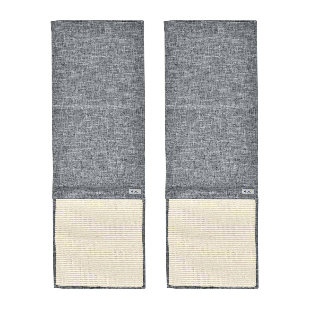  Kratzmatte Katze 2er Set 130 x 45 cm Sisal Kratzbrett Katzenkratzbretter Katzenkratzmatte Kratzschutz für Sofa Möbel Tür Grau