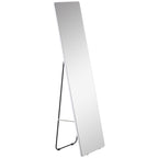 Standspiegel Wandspiegel Ganzkörperspiegel, Aluminium, 45 cm x 37 cm x 158,5 cm, Silber