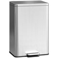 M¨¹lleimer 20 L Treteimer mit Softclose-Deckel, Pedal, abnehmbar Inneneimer Silber, 34,2 x 30,6 x 44,2 cm